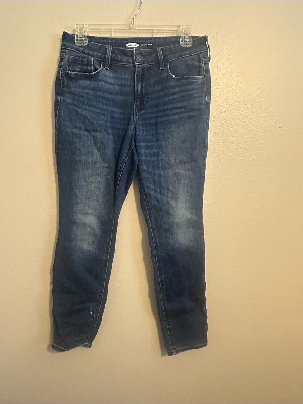 Old Navy PopIcon Skinny Jeans in Dark Blue Wash Womens size 6 short